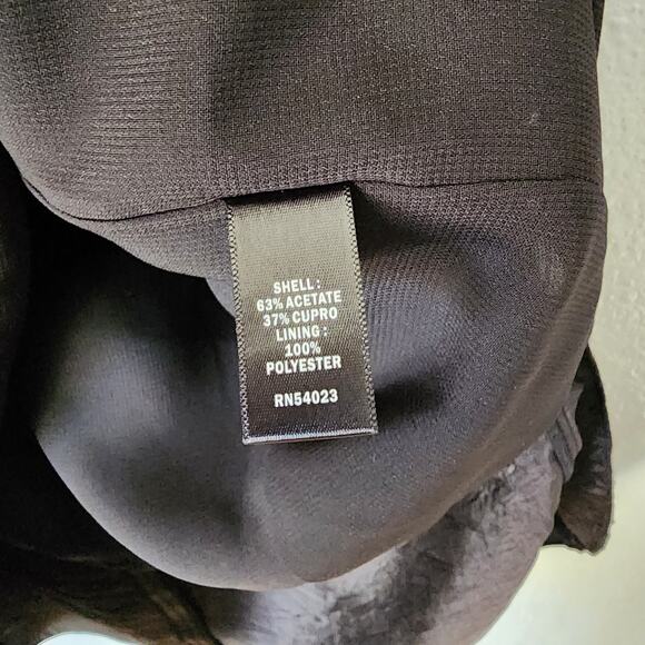 Banana Republic BR Monogram Textured Drape Detail Little Black Dress - Picture 5 of 7